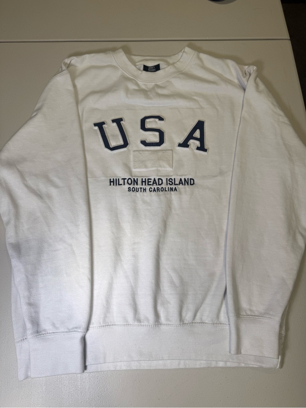 USA Hilton Head Island South Carolina Embroidered Crewneck Sweatshirt